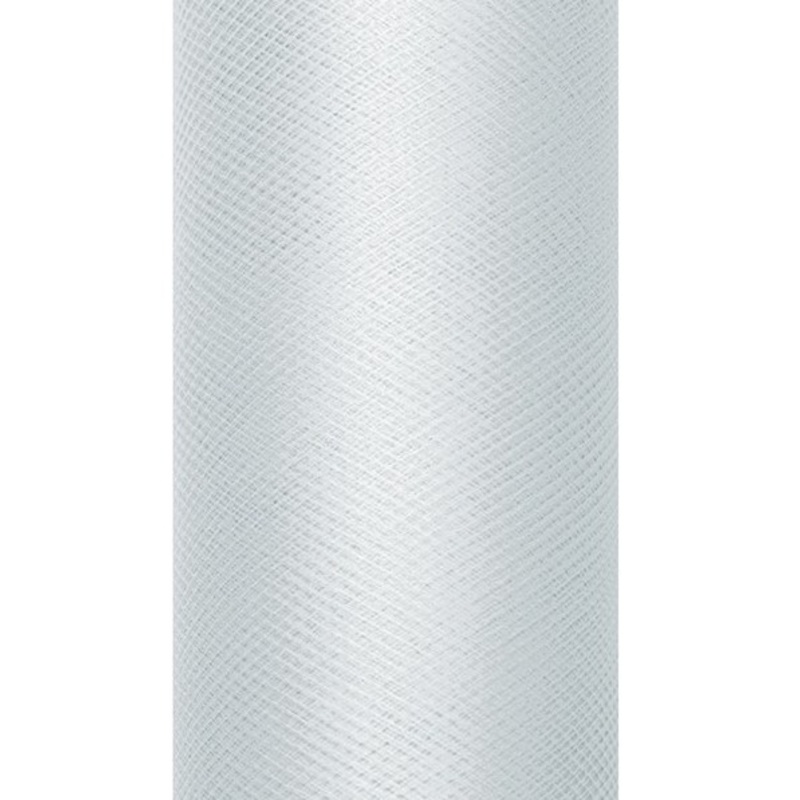 Tulle fabric Luna gray 9m x 30cm