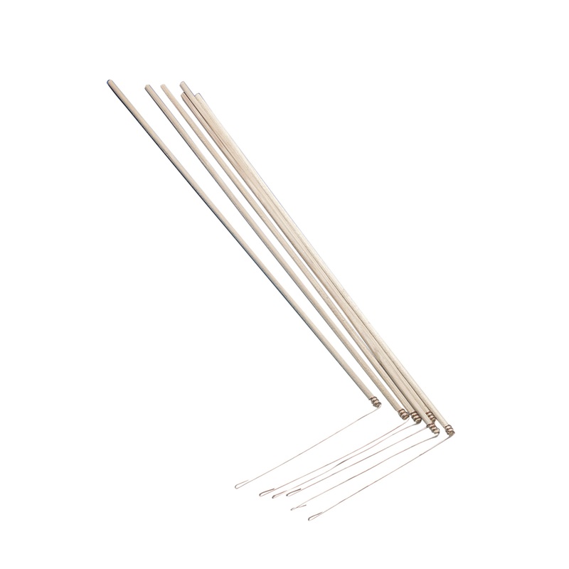 Wood lantern stick Cosmo with wire bracket 55cm