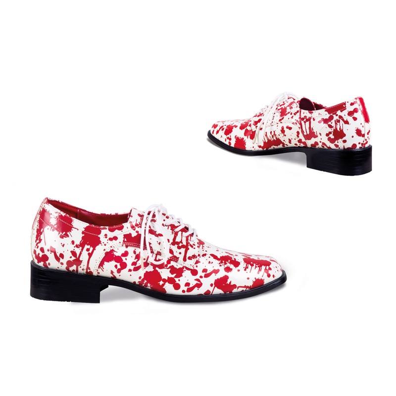 Blood stained men's shoes