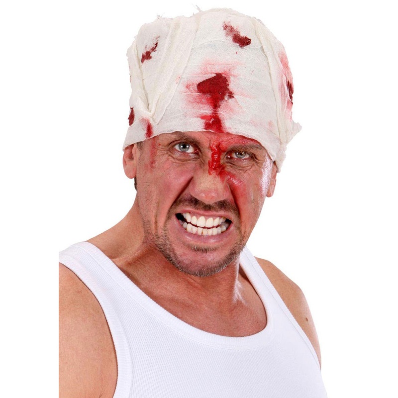 Bloody head bandage