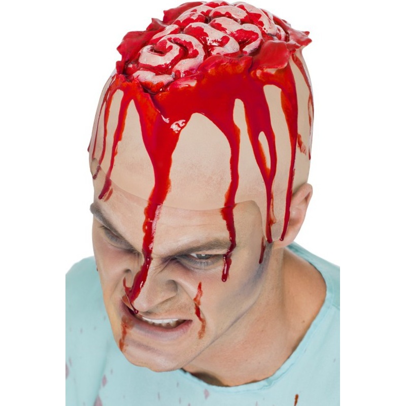 Bloody horror brain hood