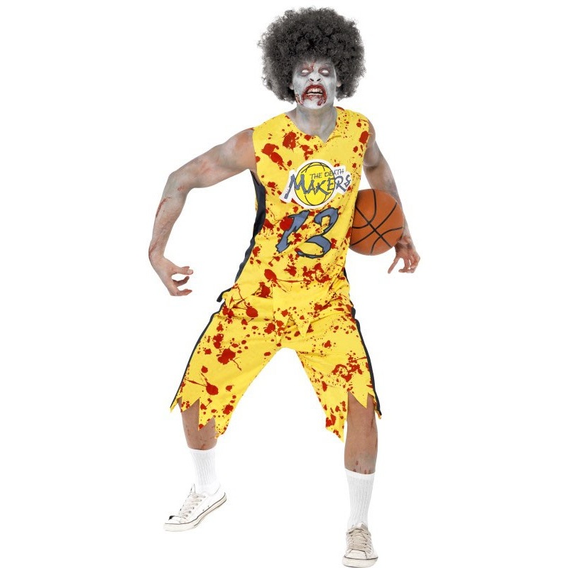 Bloody zombie basketball player costume M