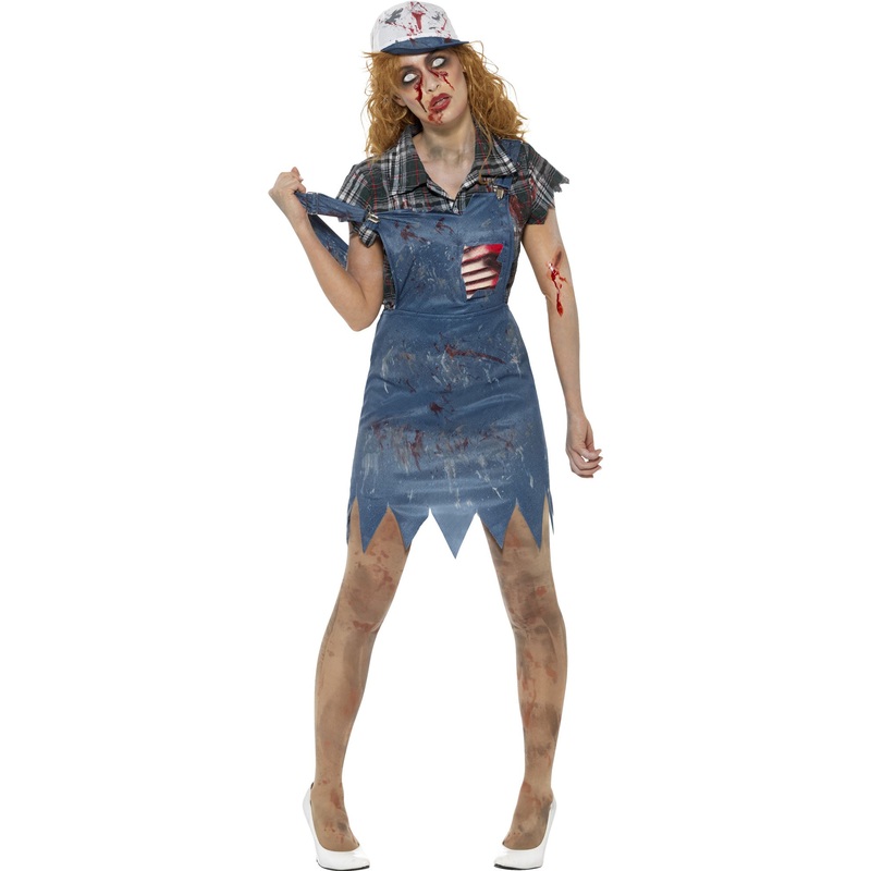 Farmergirl zombie ladies costume XS