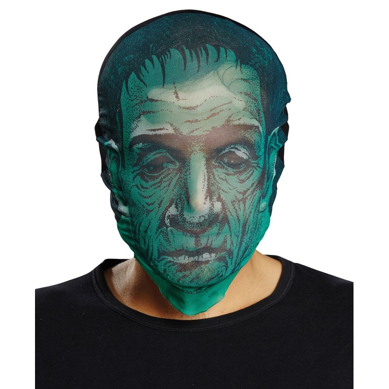 Green horror zombie mask