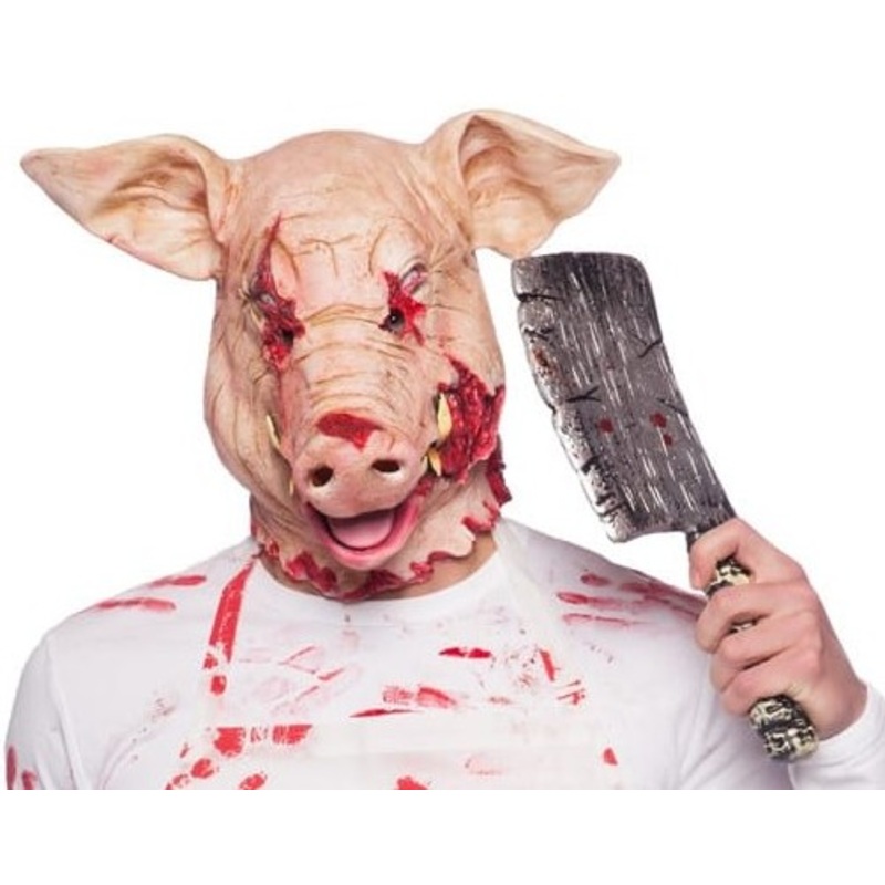 Latex mask Halloween pig
