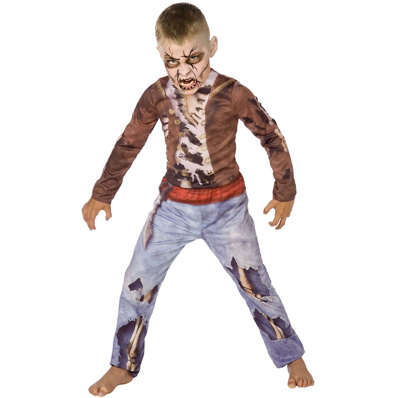 Little zombie pirate child costume M