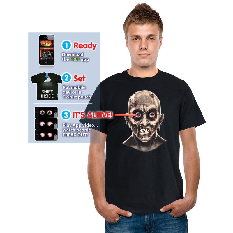 Movable Zombie Eyes Shirt S