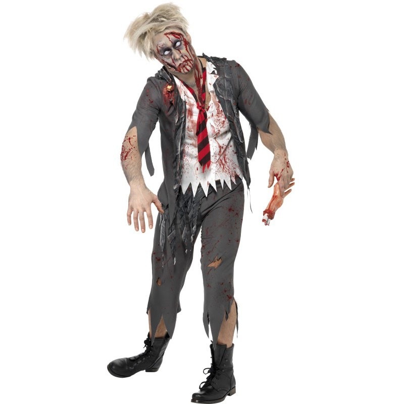 Shredded horror cabinet zombie costume S