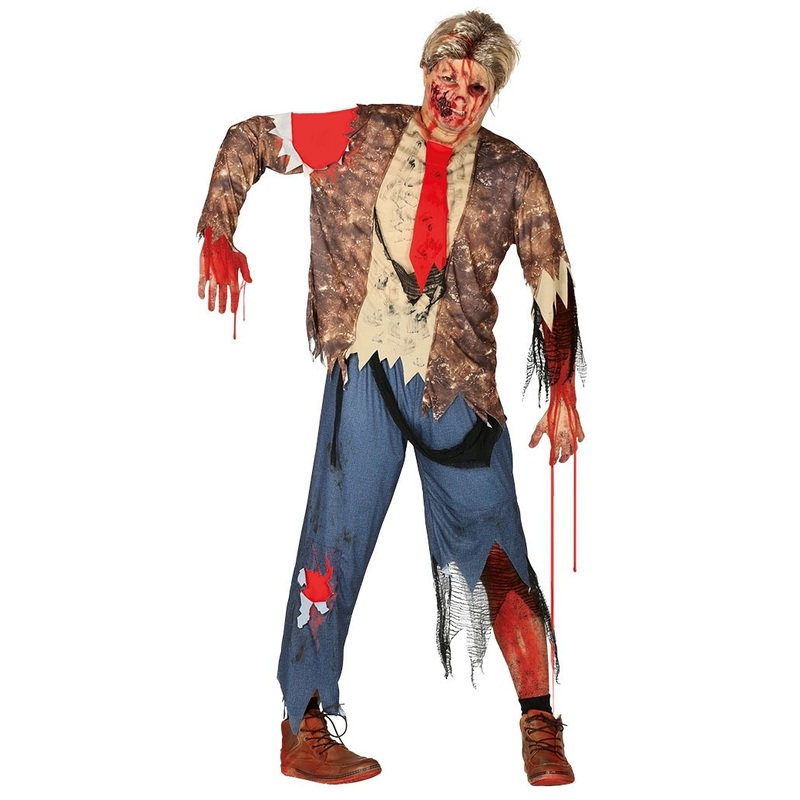 Undead businessman in zombie costume M