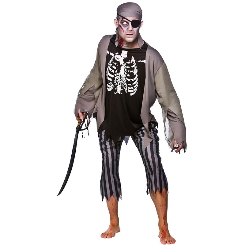 Undead pirate zombie costume S