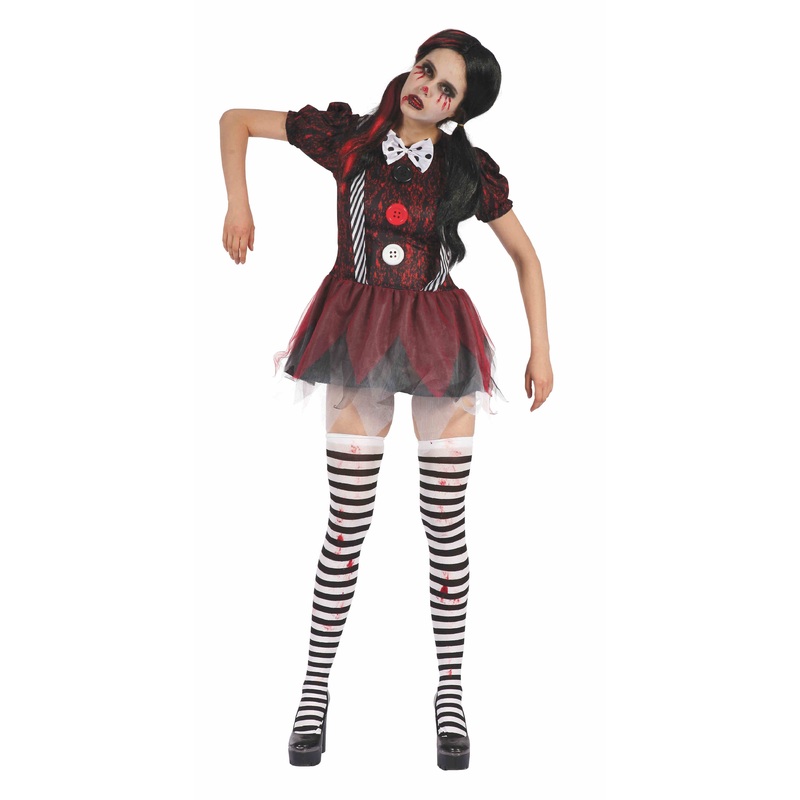 Zombie clown ladies costume