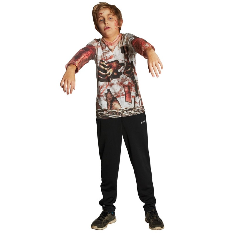 Zombie horror kids shirt 104