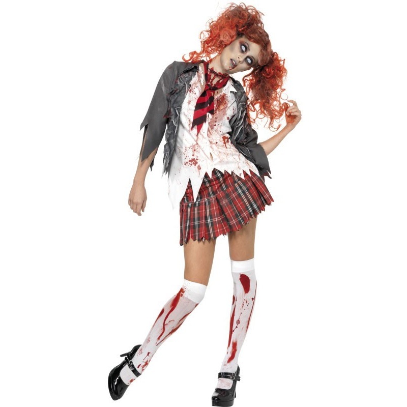 Zombie Schoolgirl Costume XS