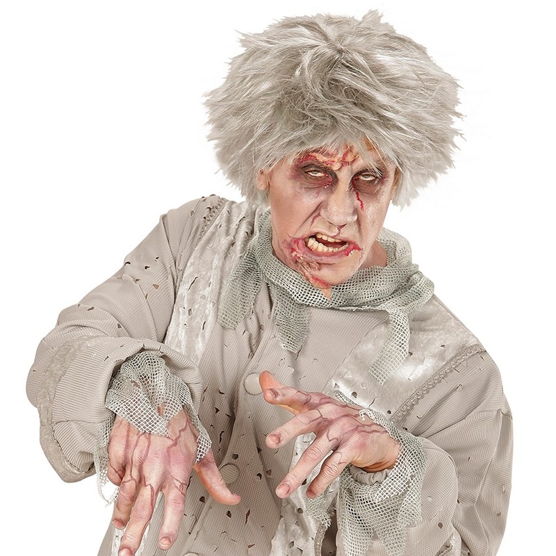 Zombie Wig Shawn Grey-White