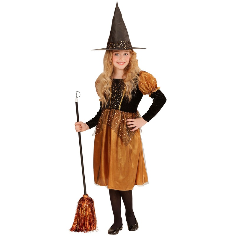Autumn witch Gloria costume orange-black 128