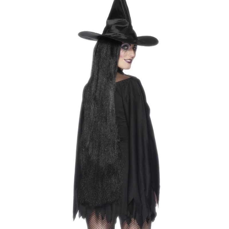 Black wig 91cm