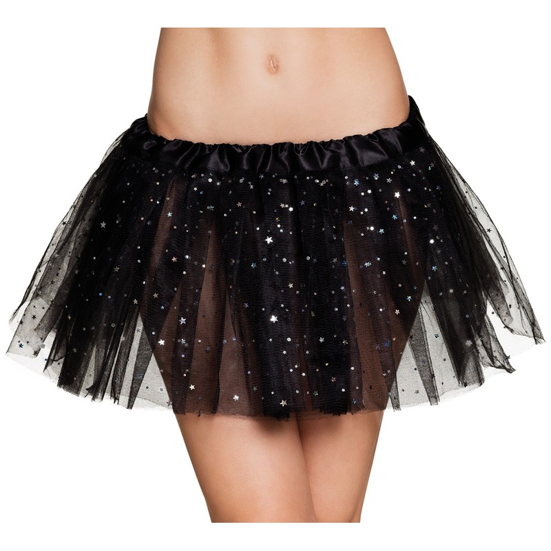 Glitter star tutu black