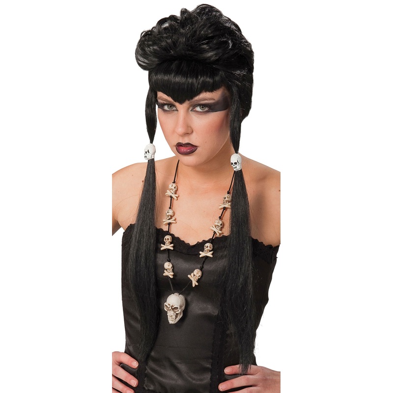Melinda skull voodoo wig