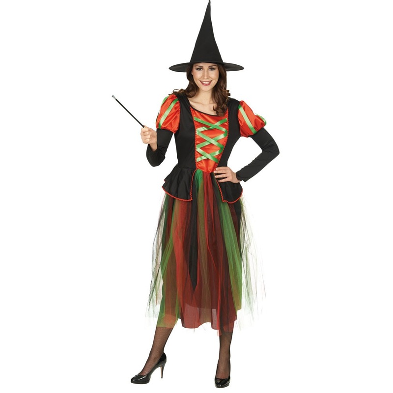 Orange Adone witch costume for women 36-38