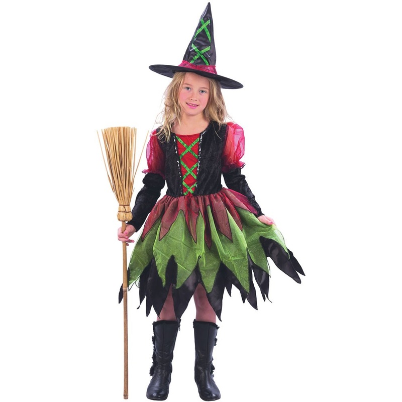 Sweet forest witch rag dress child costume S