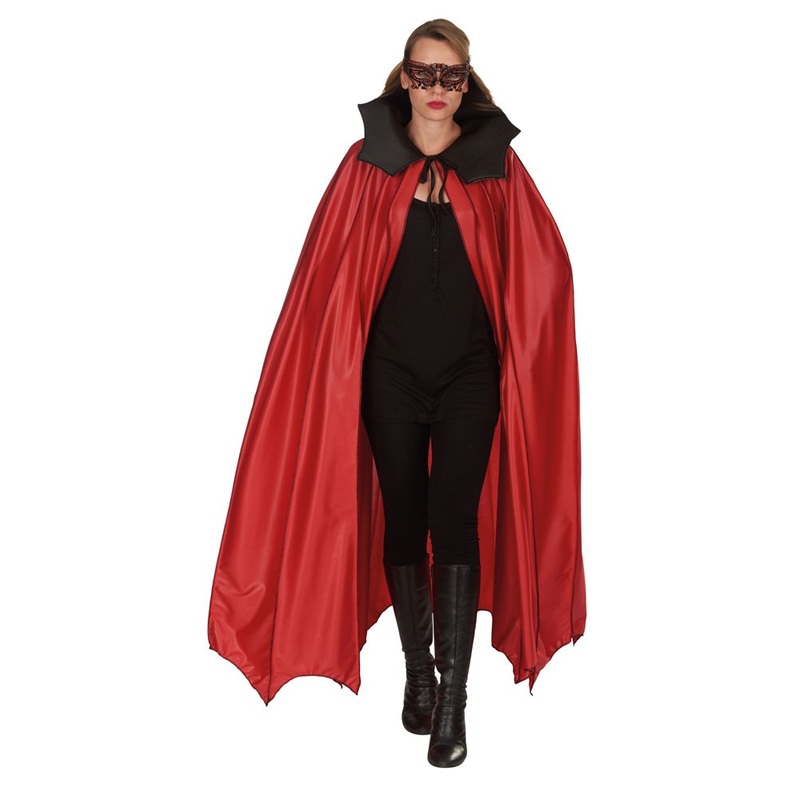 Bat cape in red-black