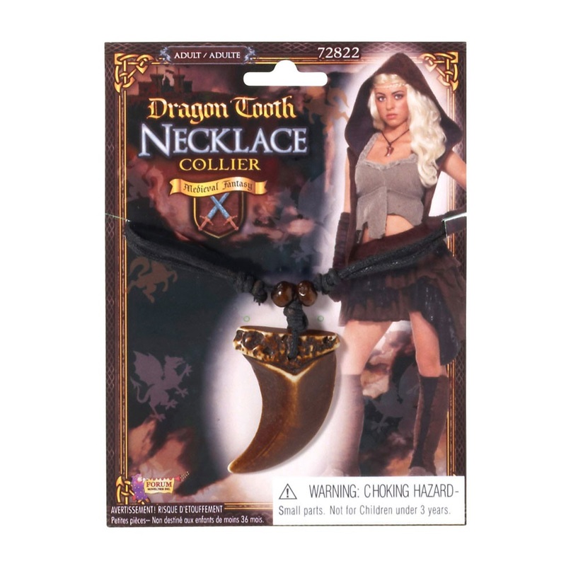 Bronze dragon tooth warrior necklace