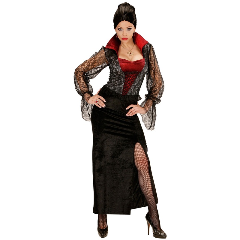 Elegant vampire pirate costume S
