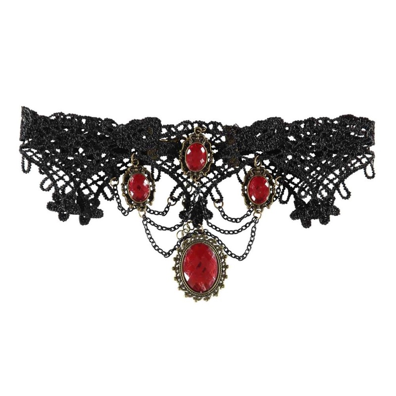 Gothic Ruby Necklace