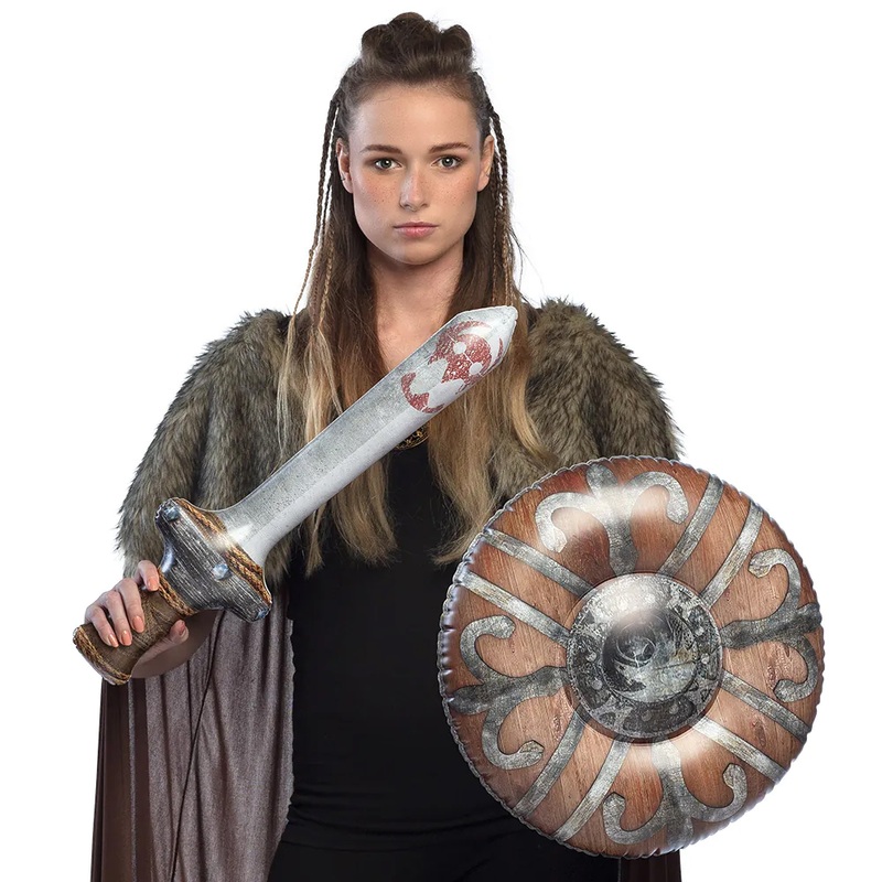 Inflatable sword and shield