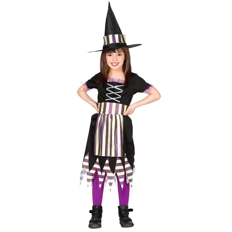 Patterned witch Linda children's costume