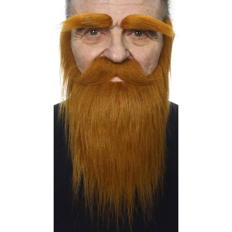 Tormund beard and eyebrows in red
