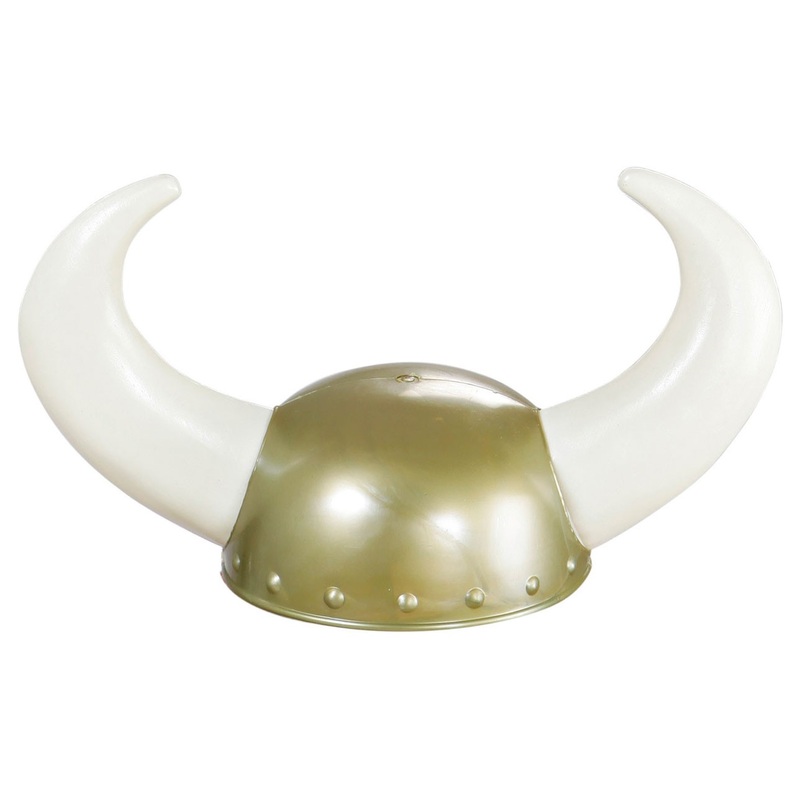 Viking helmet with white horns