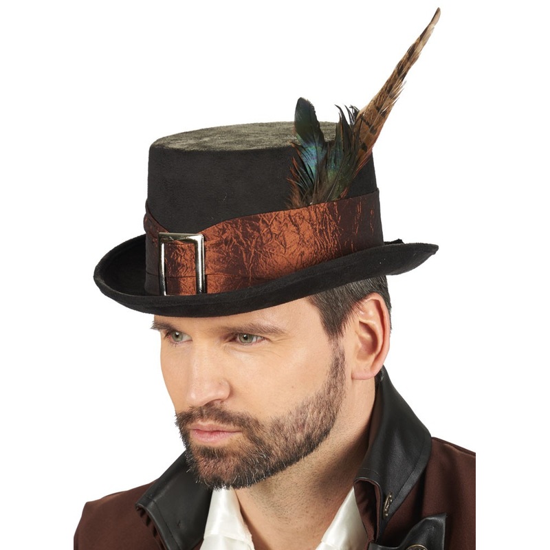 Baroque retro mens top hat
