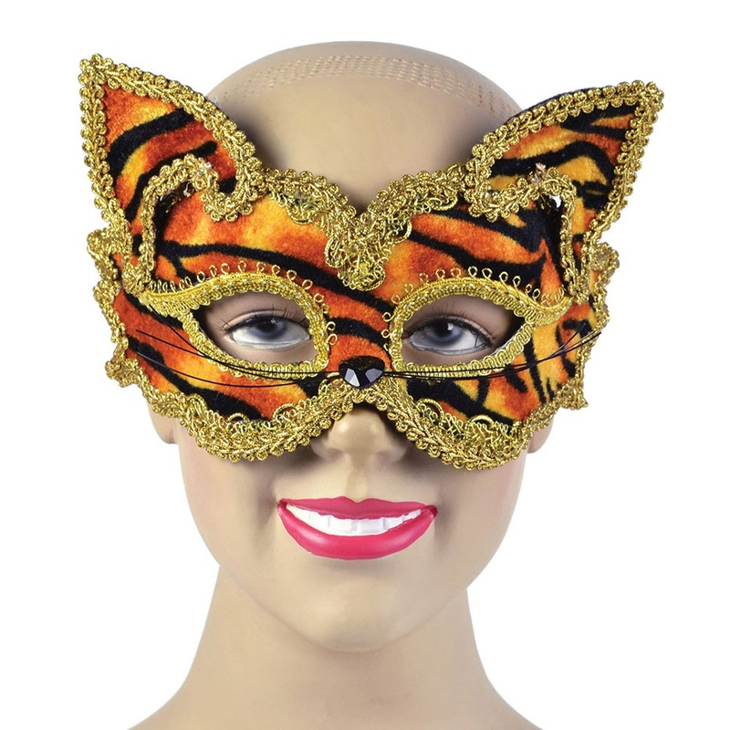 Elegant tiger eye mask