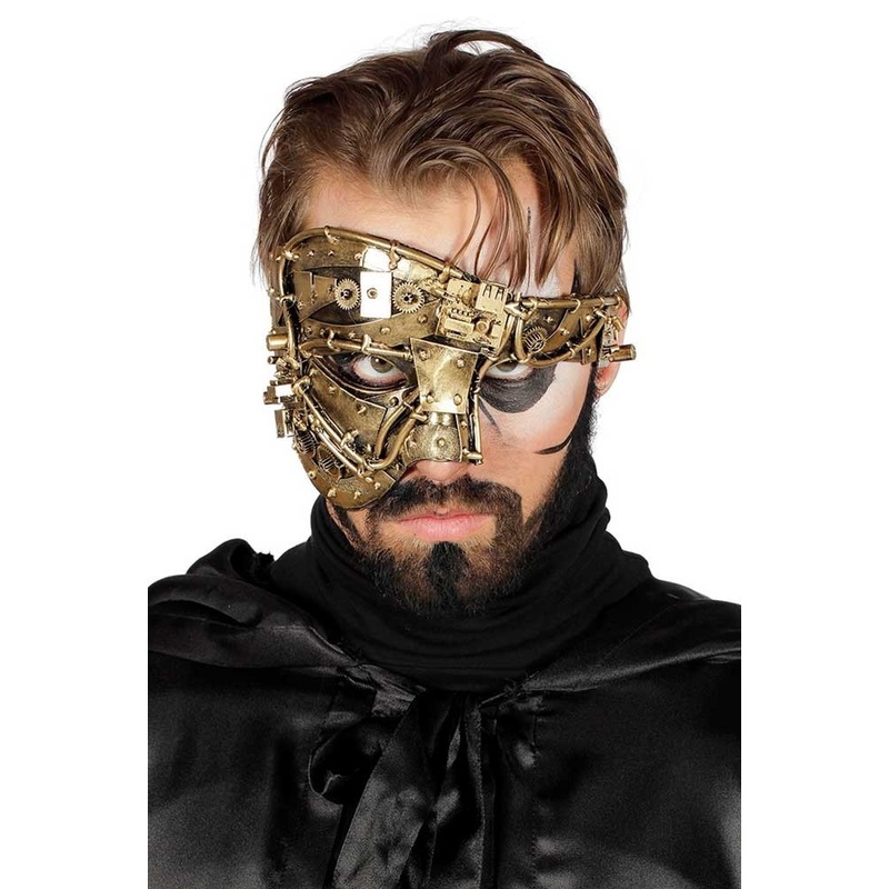 Golden steampunk mask Kilian