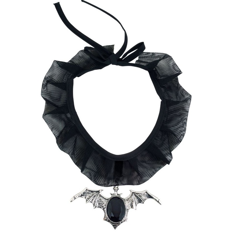 Gothic Bat Choker Necklace