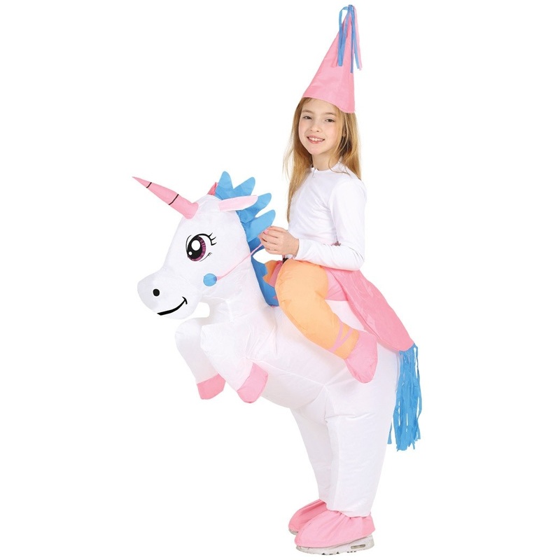 Inflatable unicorn costume for children