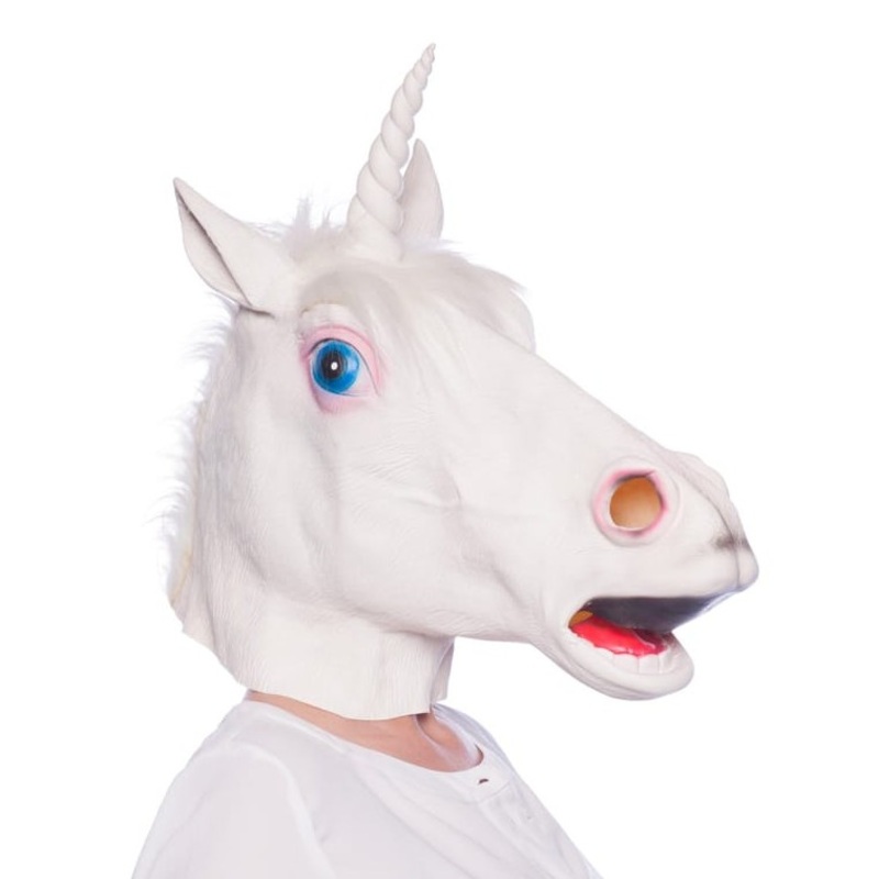 Latex mask unicorn Horsti