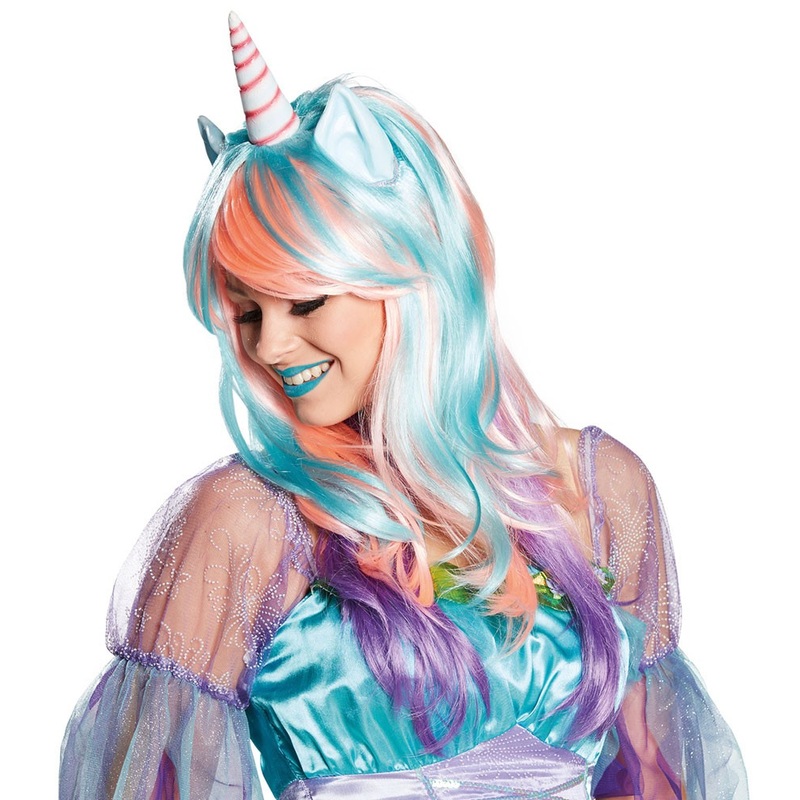 Magical unicorn ladies wig