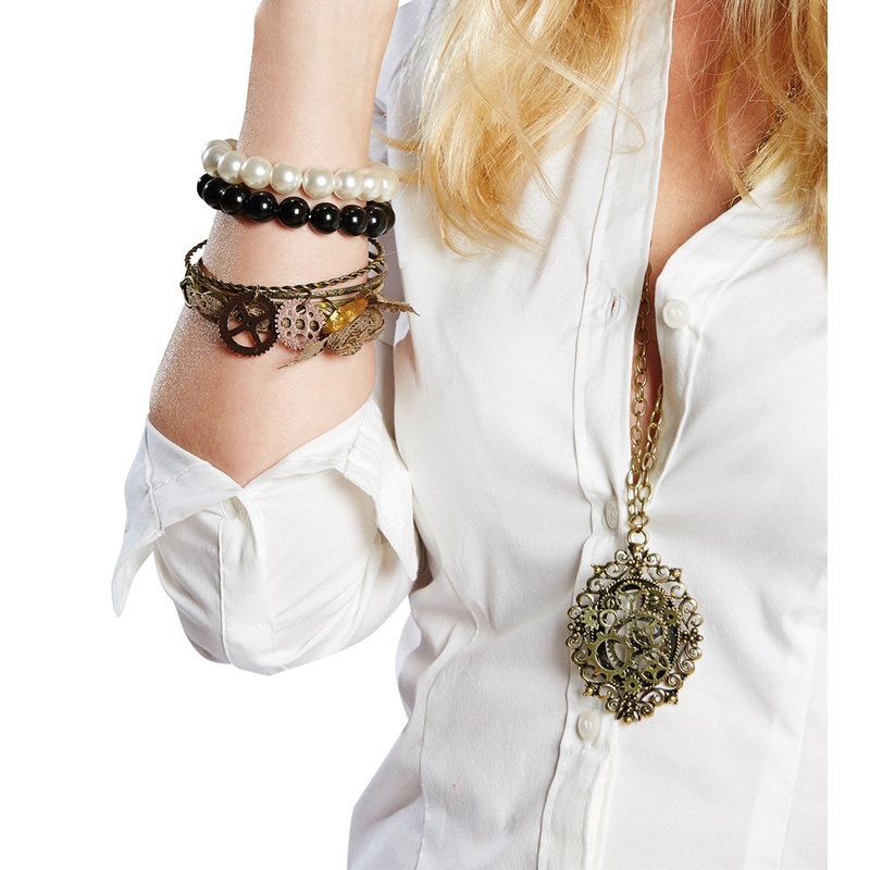 Metallic gears bracelet