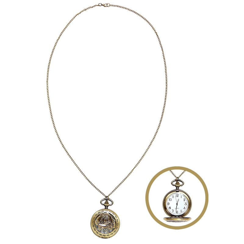 Necklace with a pocket watch pendant