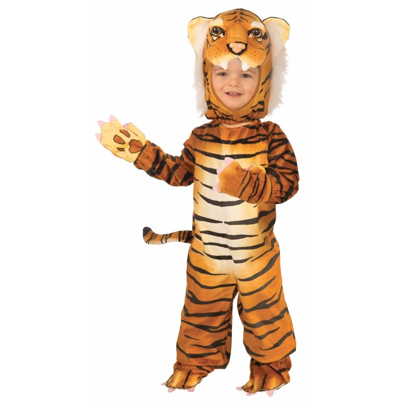 Plush mini tiger kids costume