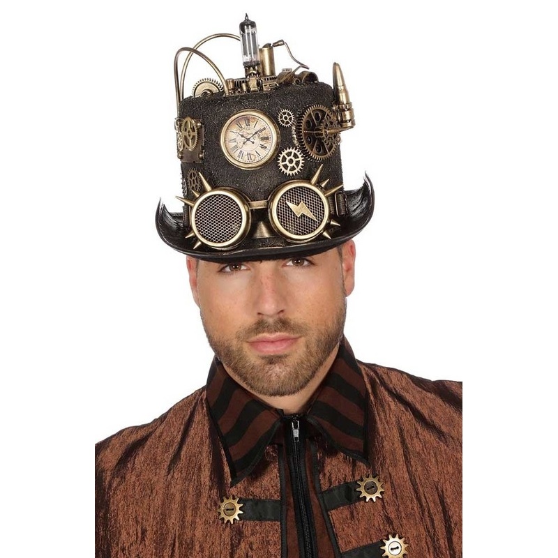 Steampunk cylinder with glow effect