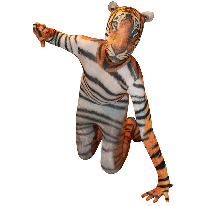 Striped Tiger Morphsuit Unisex M