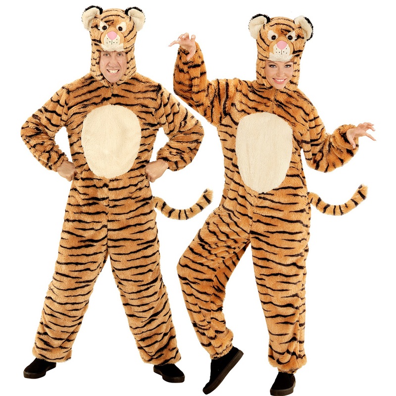Tiger costume made of plush unisex