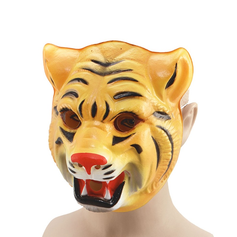 Tiger mask with peepholes