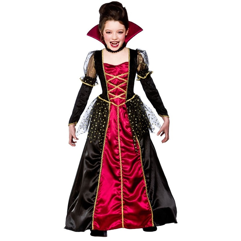 Vampire Countess Morticia costume for children S