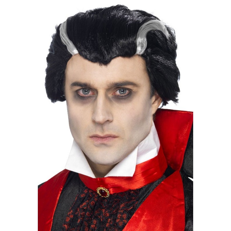Vampire wig black and white