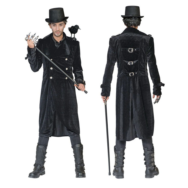 Victorian men's coat Alfonso Black 48-50