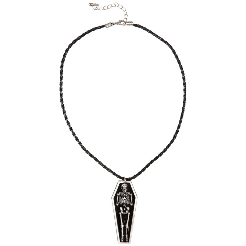 Creepy chain with a coffin pendant